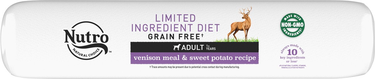 slide 8 of 9, NUTRO Limited Ingredient Diet Adult Dry Dog Food, Venison Meal & Sweet Potato Dog Kibble, 22 lb. Bag, 22.02 lb