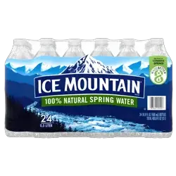 ICE MOUNTAIN Brand 100% Natural Spring Water, 16.9-ounce bottles  (Pack of 24)