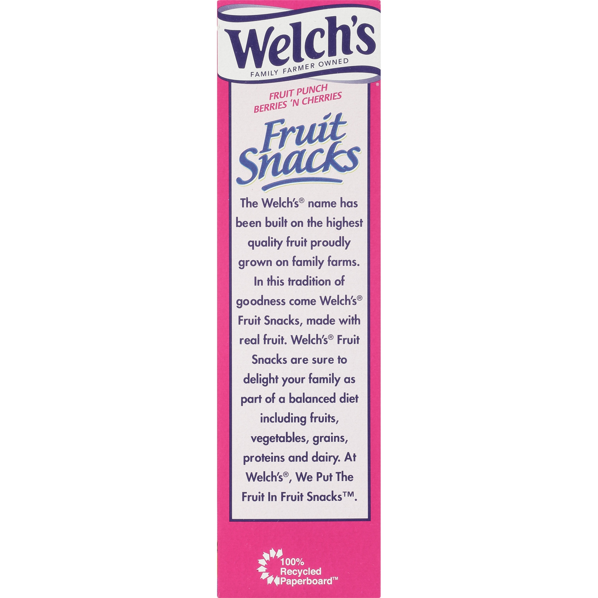 slide 5 of 9, Welch's Fruit Punch & Berries 'N Cherries Fruit Snacks, 22 ct; 0.9 oz