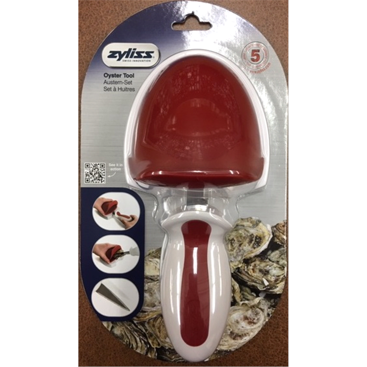 slide 1 of 1, Zyliss Seafood Oyster Tool, 1 ct
