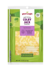 Giant Eagle Thin Sliced Colby Jack Cheese
