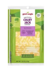 Giant Eagle Thin Sliced Colby Jack Cheese