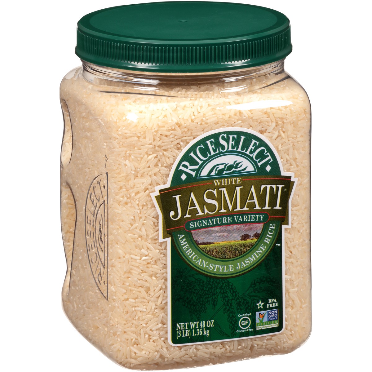 slide 9 of 9, RiceSelect Jasmati Rice, 48oz Jar, 48 oz