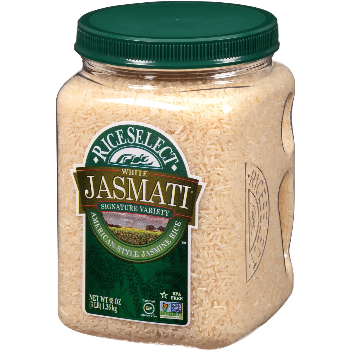 slide 7 of 9, RiceSelect Jasmati Rice, 48oz Jar, 48 oz