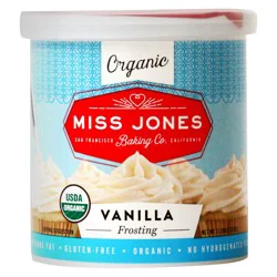 Miss Jones Baking Co. Organic Vanilla Frosting with Coconut Oil 11.29 oz