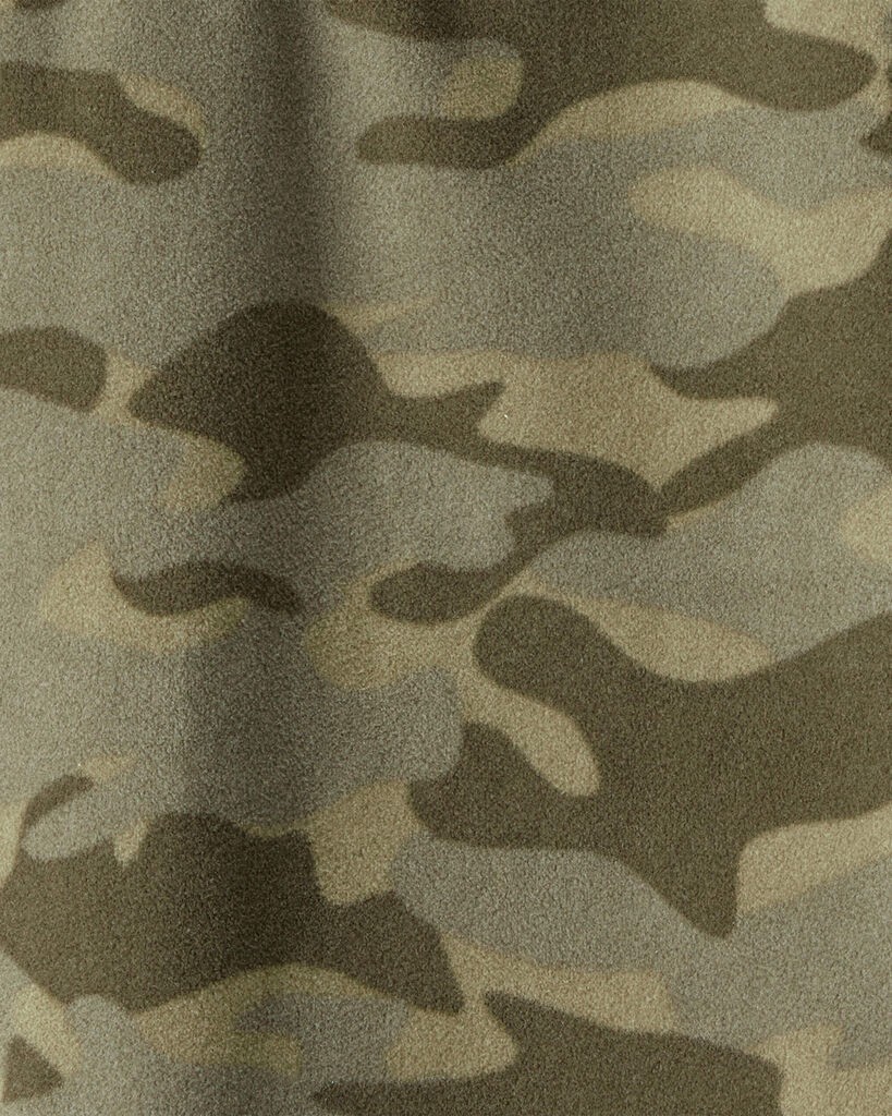 slide 2 of 2, Oshkosh Boys Camouflage Microfleece Quarter-Zip Pullover - Green Multi 12, 1 ct