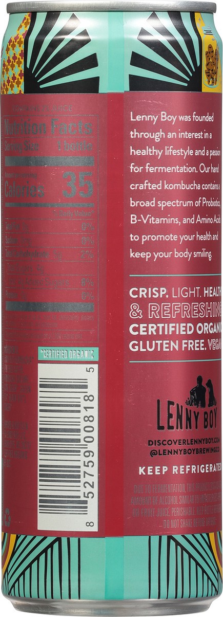 slide 2 of 9, Lenny Boy Good Ol' Ginger Kombucha - 12 fl oz, 12 fl oz