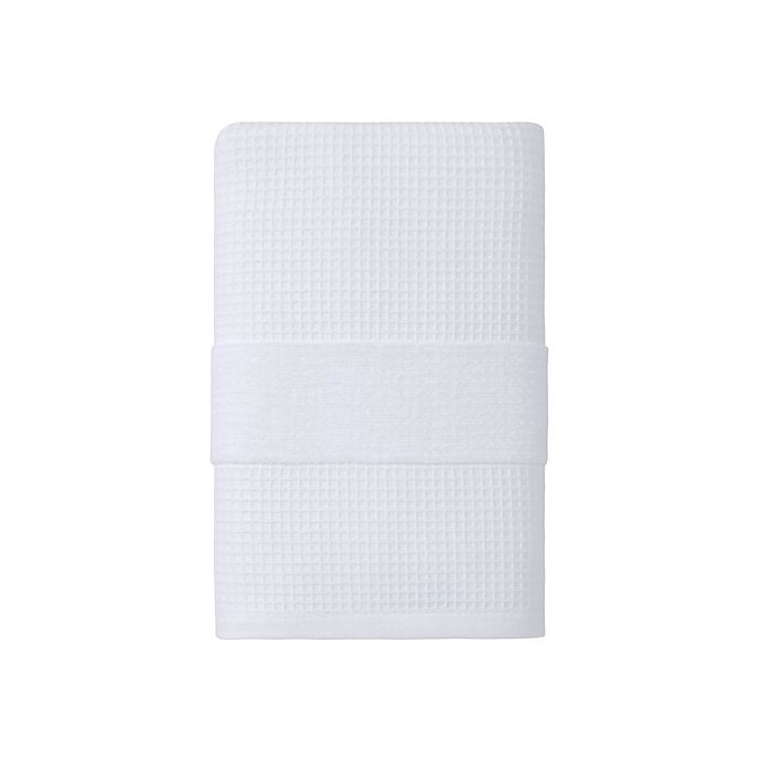 slide 1 of 1, Haven Organic Cotton Waffle & Terry Bath Towel - Bright White, 1 ct