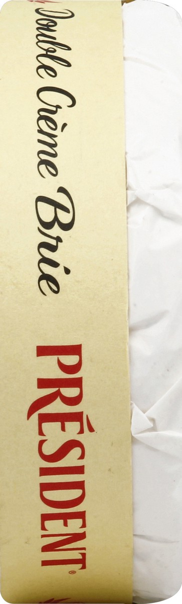 slide 5 of 6, Président Brie Soft Ripened Cheese Double Cream, 8 oz
