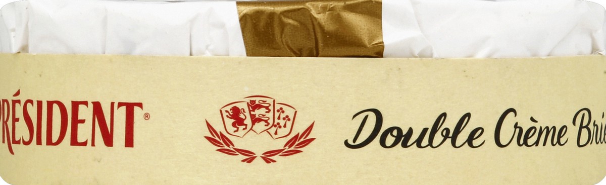 slide 6 of 6, Président Brie Soft Ripened Cheese Double Cream, 8 oz