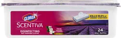 Clorox Scentiva Disinfecting Wet Mopping Refill Cloths - Lavender & Jasmine