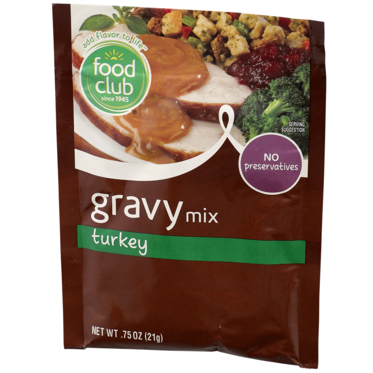 slide 4 of 9, Food Club Turkey Gravy Mix, 0.75 oz