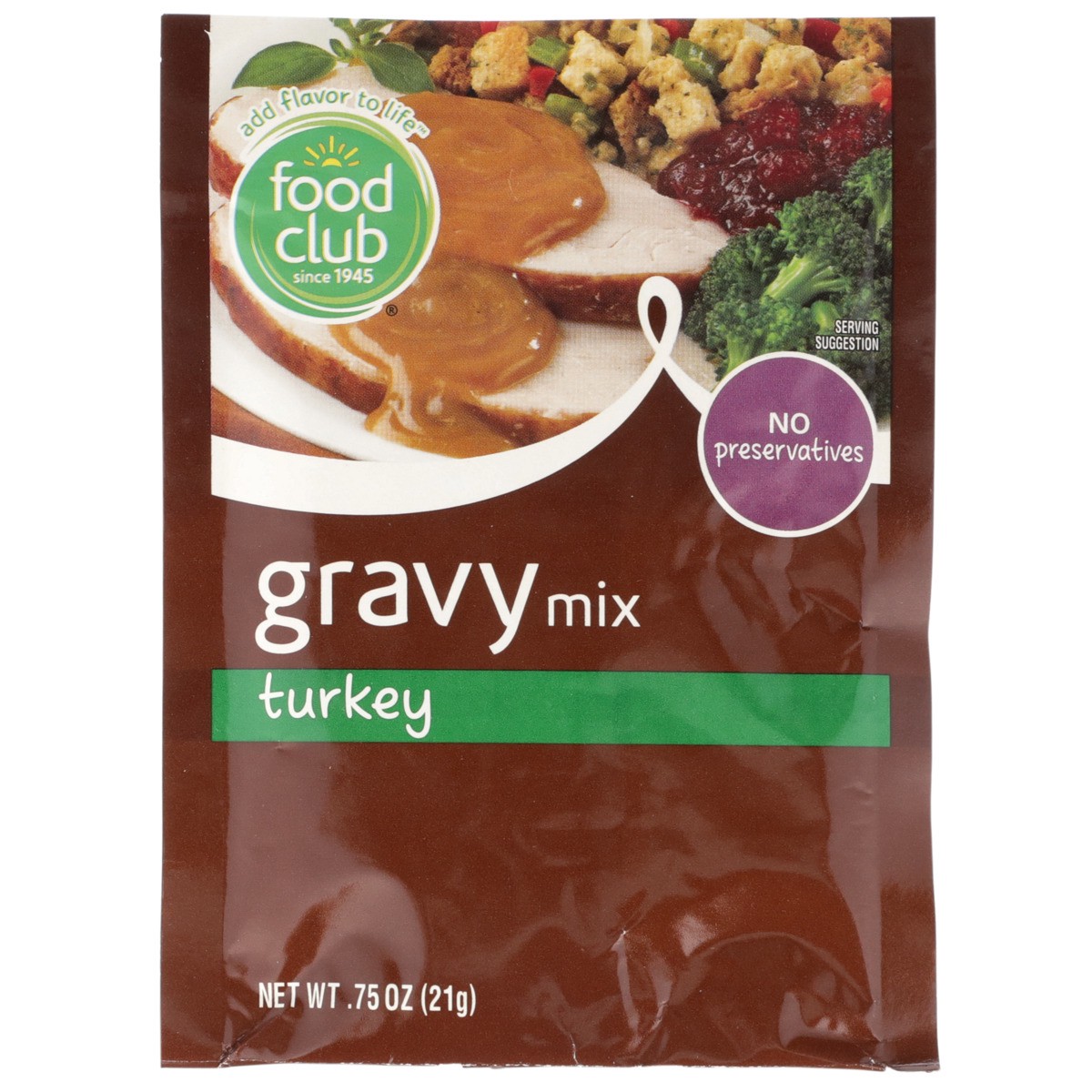 slide 9 of 9, Food Club Turkey Gravy Mix, 0.75 oz