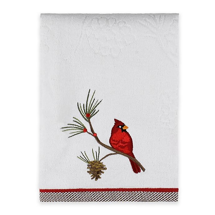 slide 1 of 1, Winter Wonderland Snow Cardinals Bath Towel - White, 1 ct