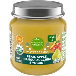 Simple Truth Organic Mango Pear Apple Zucchini And Yogurt Baby Food Puree