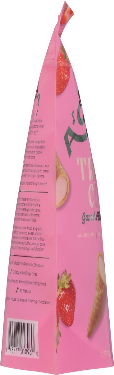 slide 8 of 14, A'Cappella Strawberry Truffles Cones 2.54 oz, 2.5 oz
