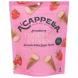 A'Cappella Strawberry Truffles Cones 2.54 oz
