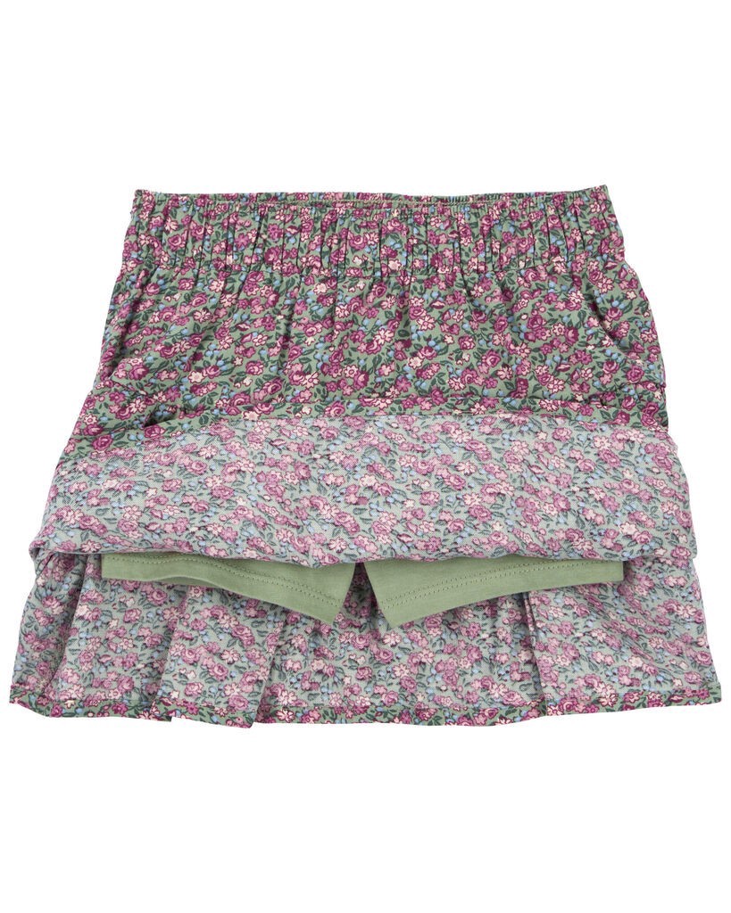 slide 2 of 2, Oshkosh Toddler Floral Print Tiered Skort Multi 2T, 1 ct