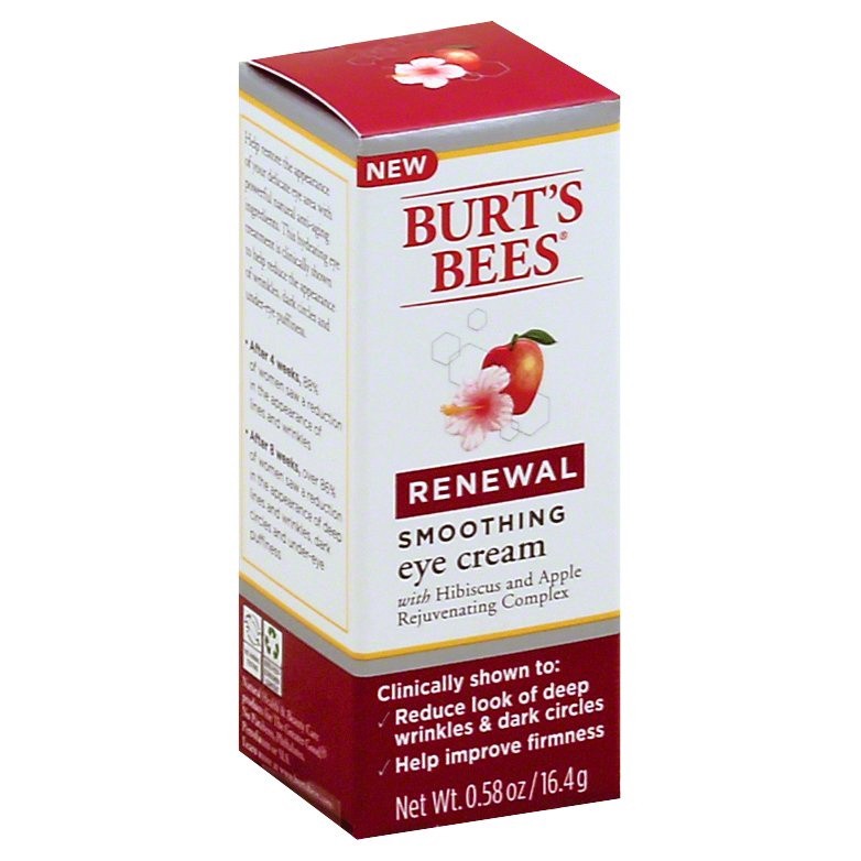 slide 1 of 5, Burt's Bees Renewal Smoothing Eye Cream, 0.58 oz