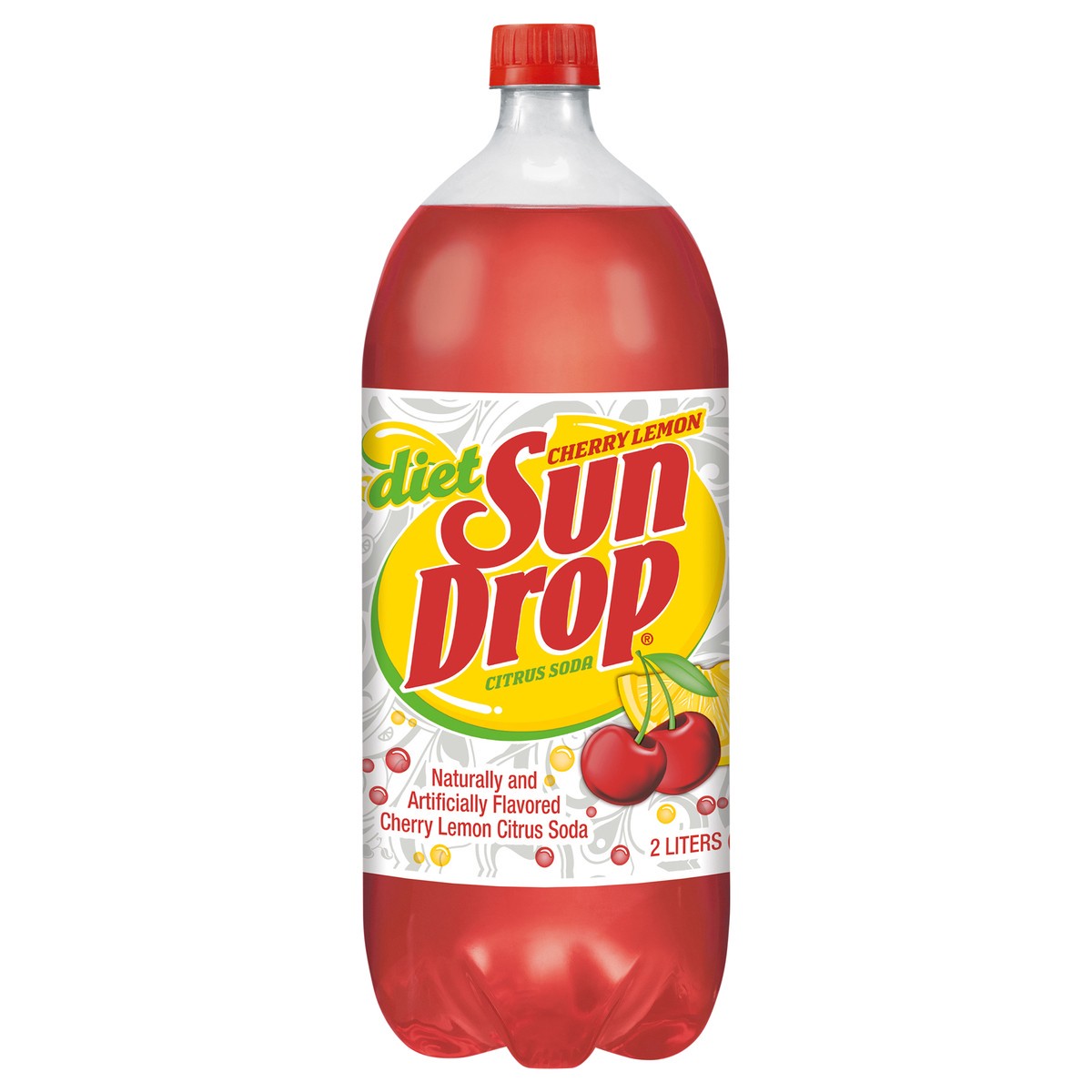 slide 1 of 2, Diet Sun Drop Cherry Lemon Soda- 2 liter, 2 liter