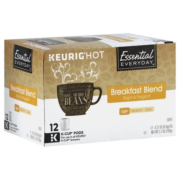 slide 1 of 1, Essential Everyday Breakfast Blend Whole Bean Coffee - 10 oz, 10 oz