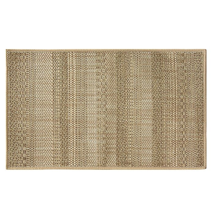 slide 1 of 1, Bacova Woven Natural Textured Stripe Accent Rug - Brown, 20 in x 33 in