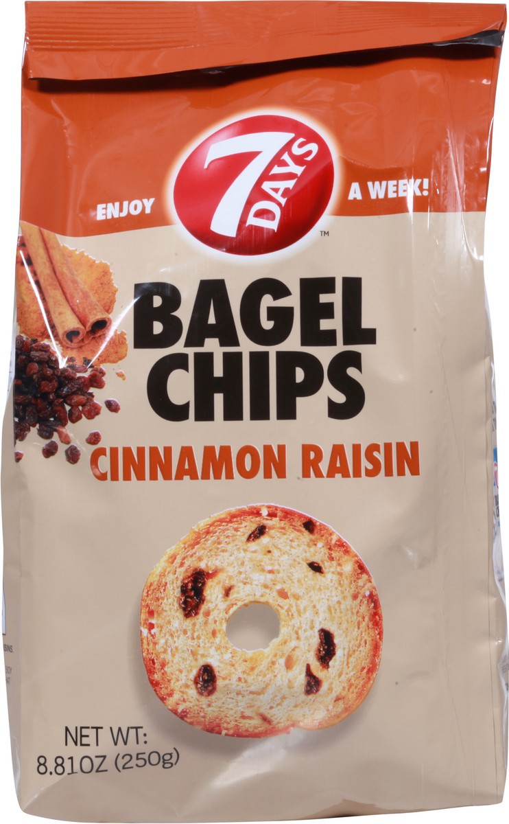 slide 5 of 9, 7DAYS Cinnamon Raisin Bagel Chips 8.81 oz, 8.8 oz