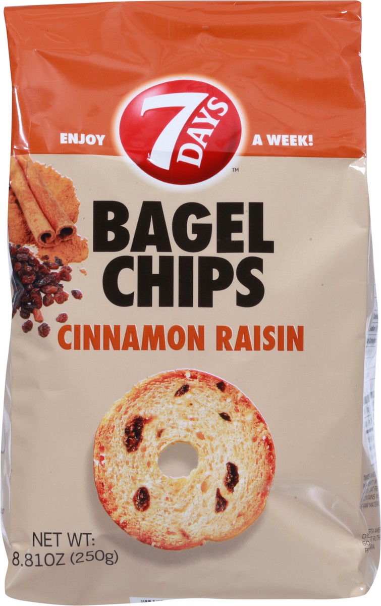 slide 6 of 9, 7DAYS Cinnamon Raisin Bagel Chips 8.81 oz, 8.8 oz