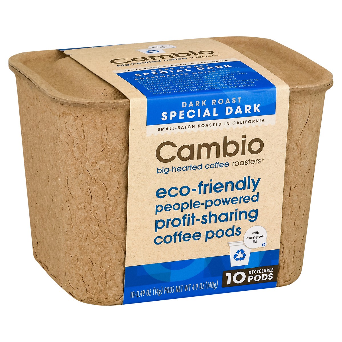 slide 8 of 9, Cambio Roasters Pods Dark Roast Special Dark Coffee - 10 ct, 10 ct