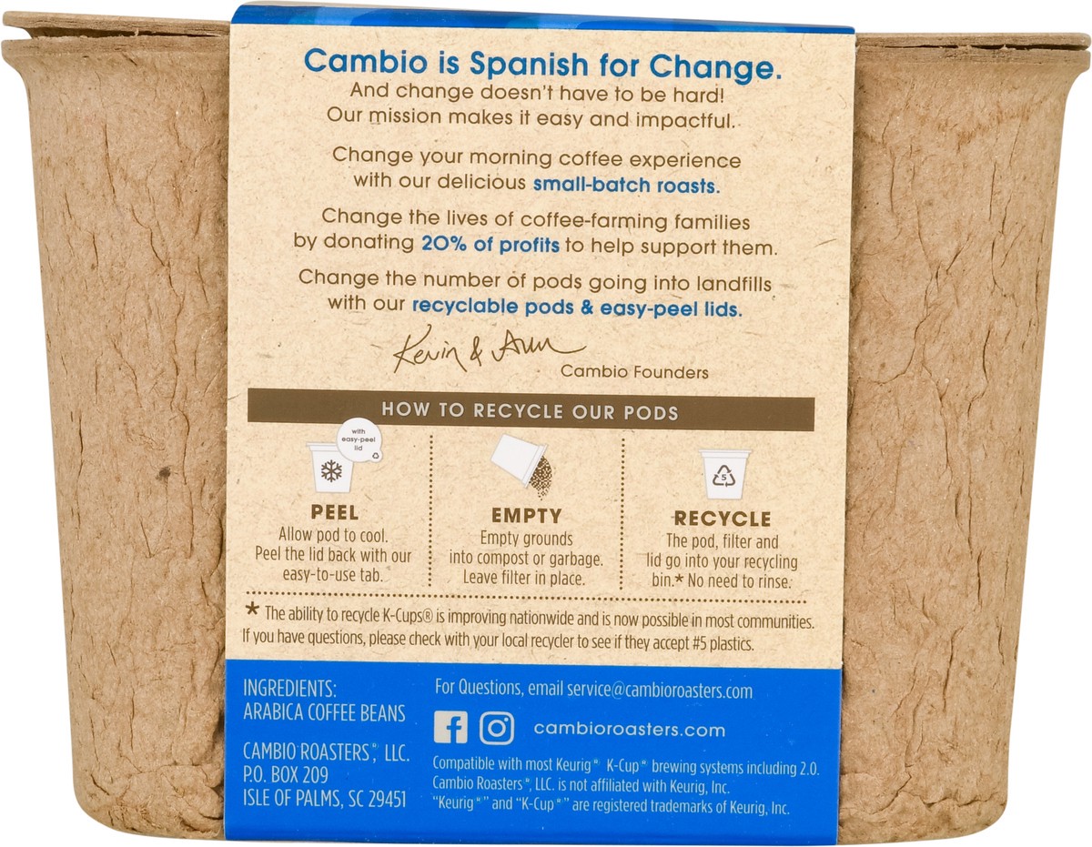 slide 4 of 9, Cambio Roasters Pods Dark Roast Special Dark Coffee - 10 ct, 10 ct