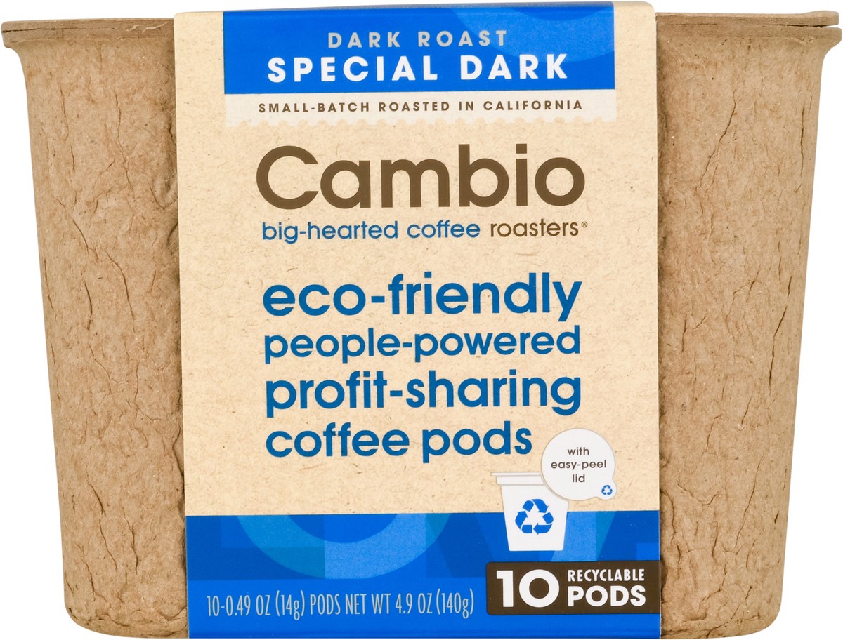 slide 7 of 9, Cambio Roasters Pods Dark Roast Special Dark Coffee - 10 ct, 10 ct