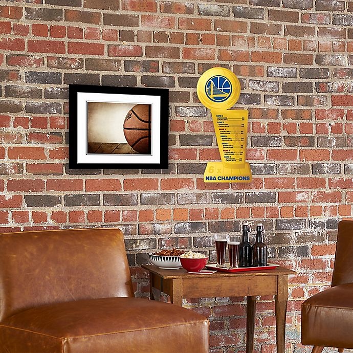 slide 2 of 3, NBA Golden State Warriors 2018 NBA Champions Trophy Metal Wall Sign - Blue, 1 ct