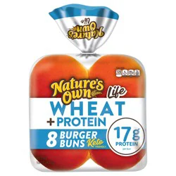 Nature's Own Life Wheat + Protein Keto Friendly Burger Buns