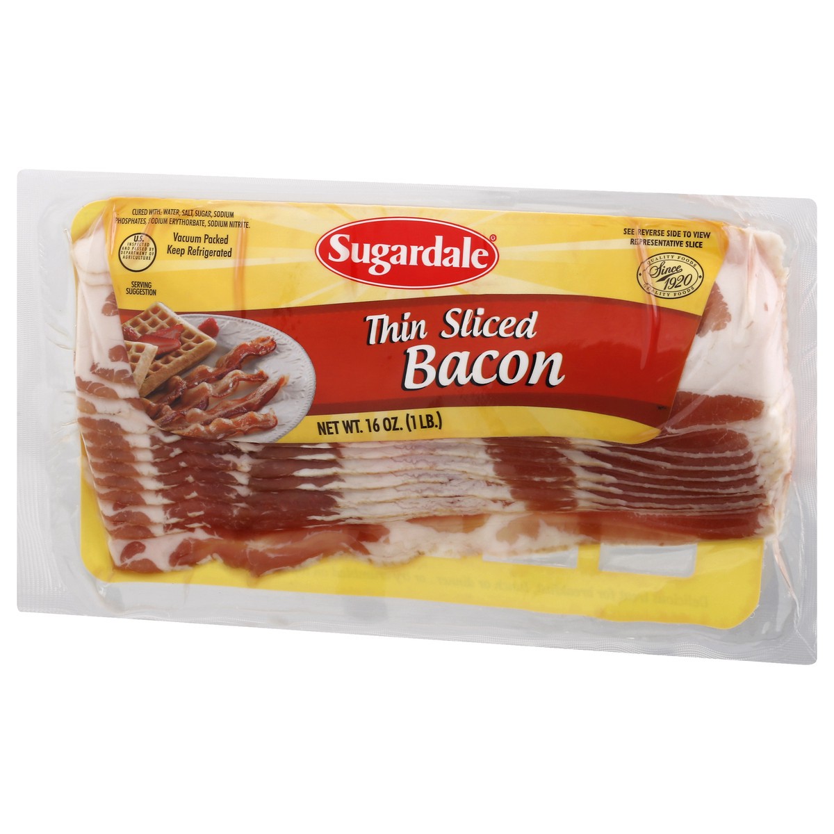 slide 9 of 13, Sugardale Thin Sliced Bacon 16 oz, 16 oz