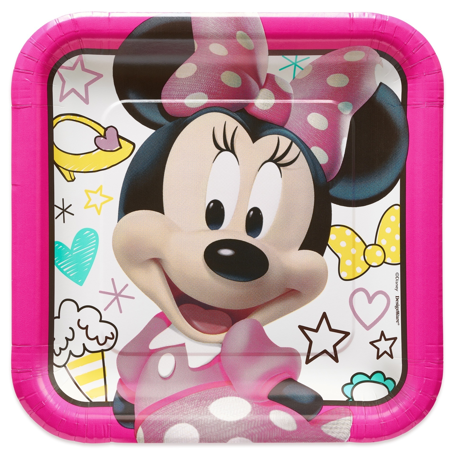 slide 1 of 1, Disney Minnie Mouse Dinner Plate Disposable Kit, 8 ct; 9 in