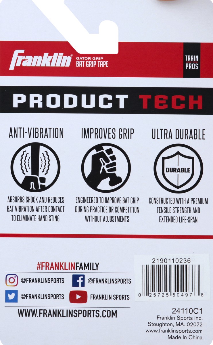 slide 6 of 6, Franklin Bat Grip Tape 1 ea, 1 ct