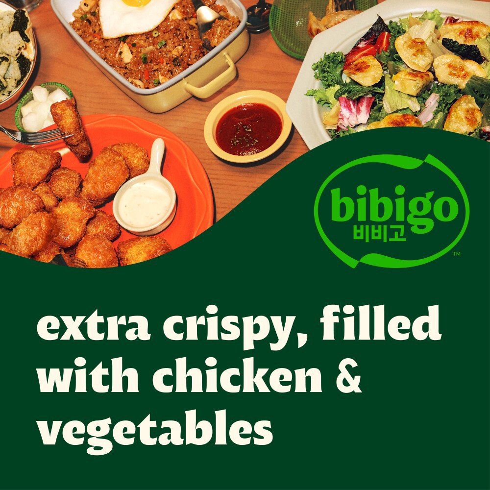 slide 3 of 6, Bibigo Crispy Spicy Chicken & Vegetable Dumpling Bites 7.7 oz, 7.7 oz