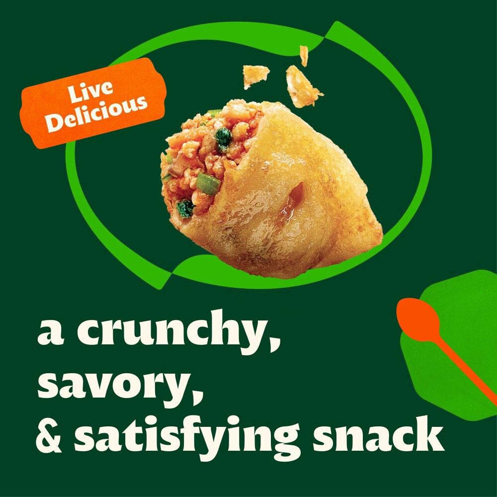 slide 4 of 6, Bibigo Crispy Spicy Chicken & Vegetable Dumpling Bites 7.7 oz, 7.7 oz