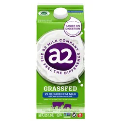 A2 Milk Grass Fed 2% Reduced Fat Milk