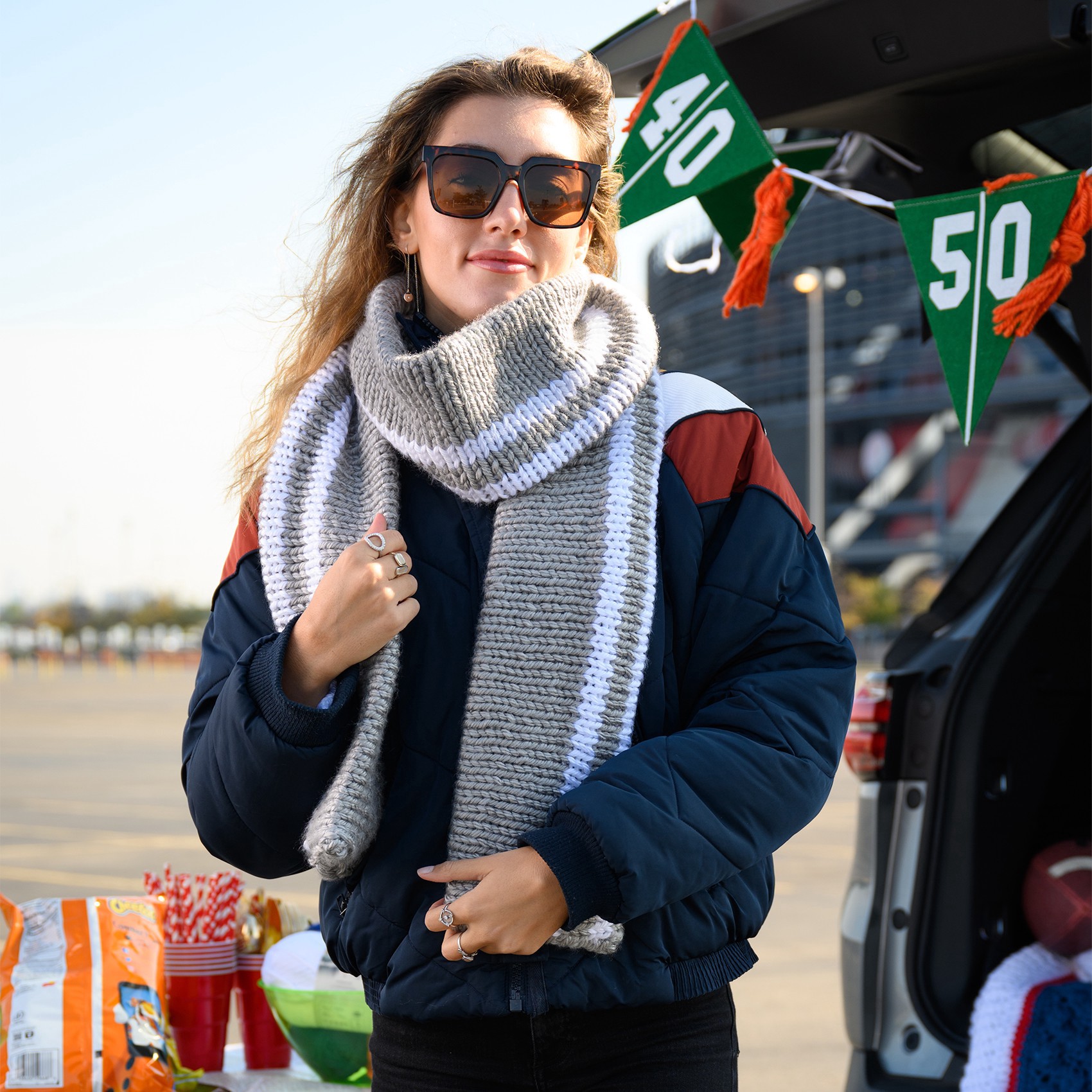 slide 4 of 4, Lion Brand Hometown Bonus Bundle Multicolor Tweed Yarn, 129 yd