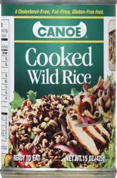 Canoe Wild Rice, Cooked - 15 oz