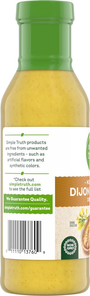 slide 4 of 4, Simple Truth No Sugar Dijon & Honey Salad Dressing, 12 fl oz