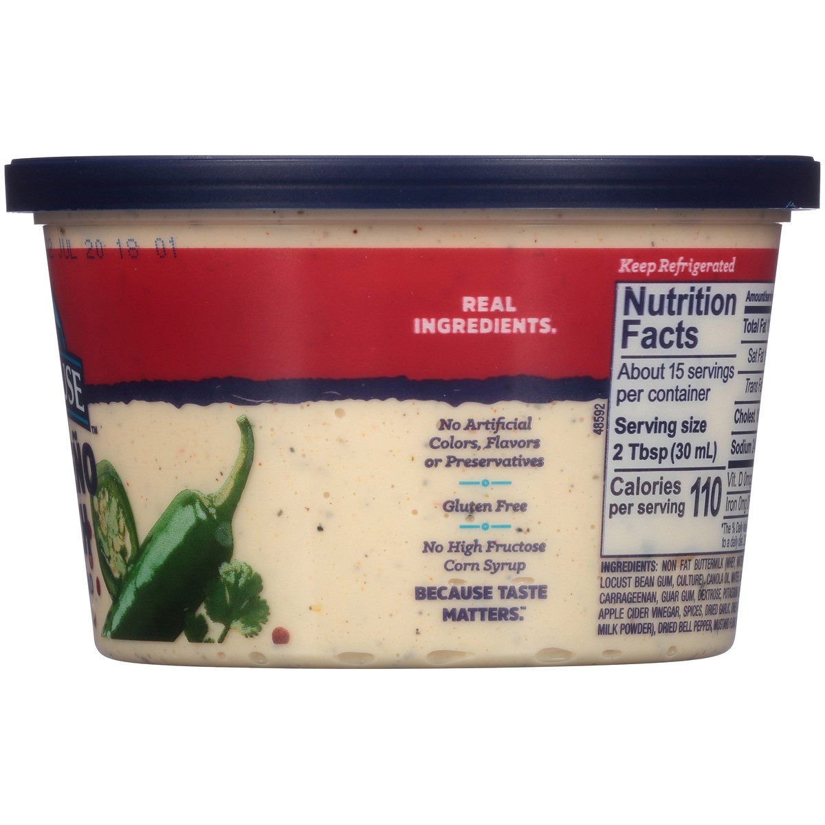 slide 3 of 11, Litehouse Jalapeno Ranch Dip & Spread 15.5 fl. oz. Tub, 15.50 fl oz