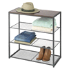 slide 7 of 9, Whitmor Wood And Metal 4-Tier Shelf - Gray/Brown, 1 ct