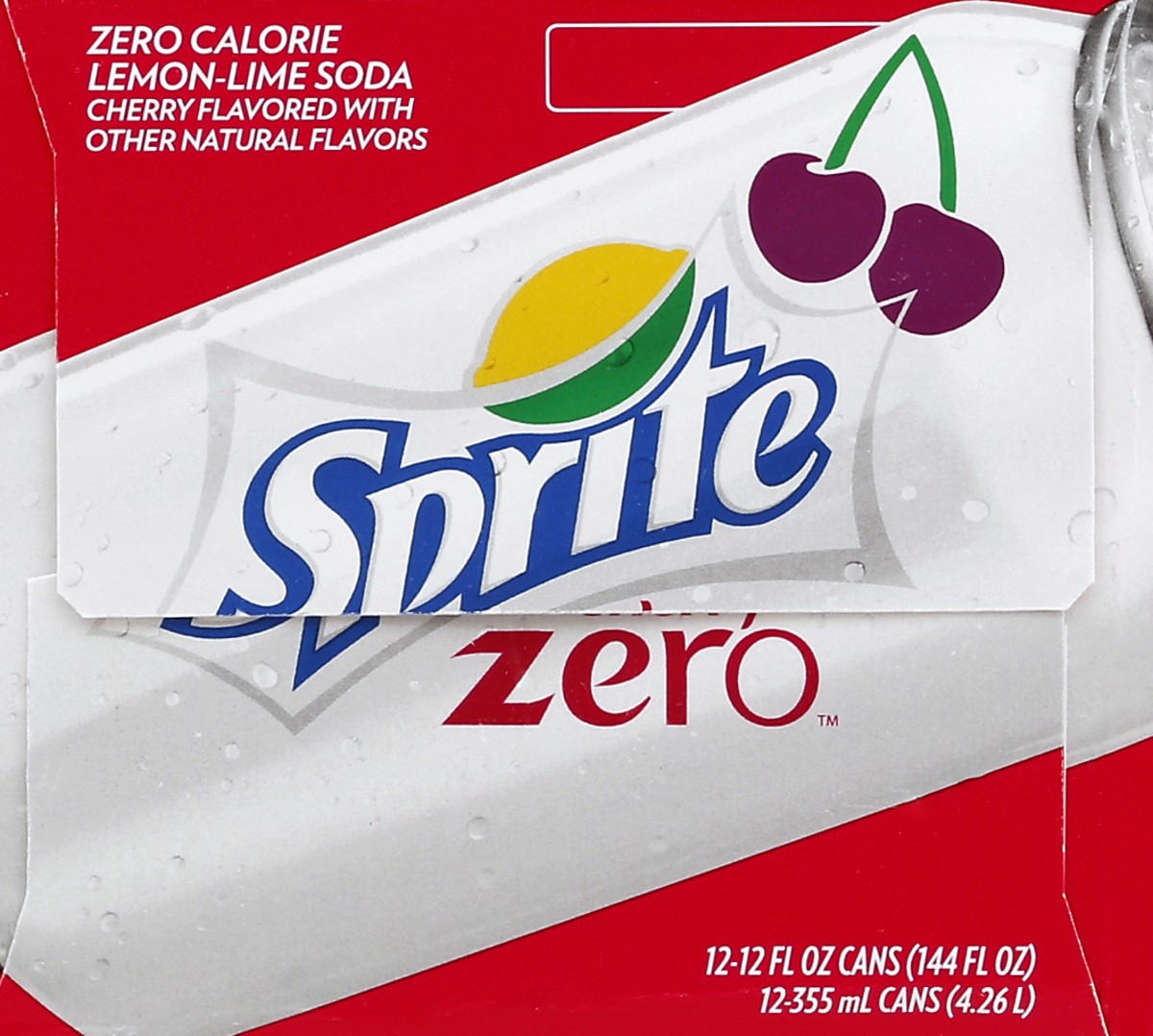 slide 5 of 6, Sprite Cherry Zero Sugar Fridge Pack Cans- 12 ct, 12 ct; 12 fl oz