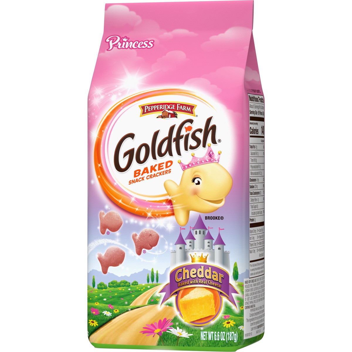 slide 3 of 9, Pepperidge Farm  Goldfish Princess Cheddar Crackers, 6.6 oz. Bag, 6.6 oz