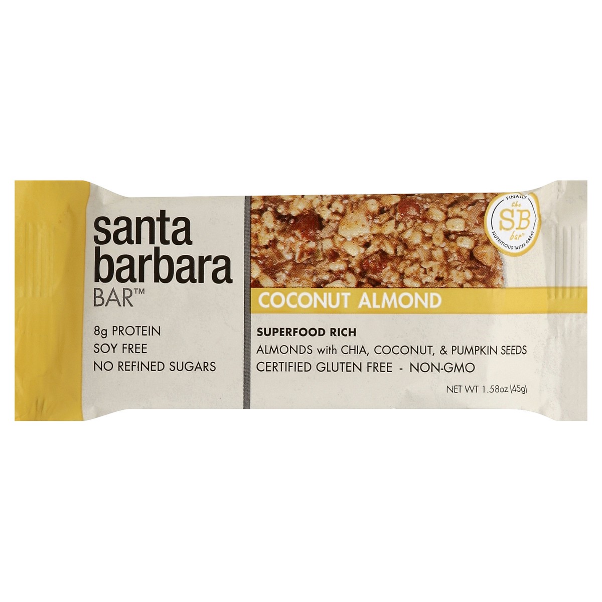 slide 6 of 6, Santa Barbara Bar Nutrition Bar 1.58 oz, 1.58 oz