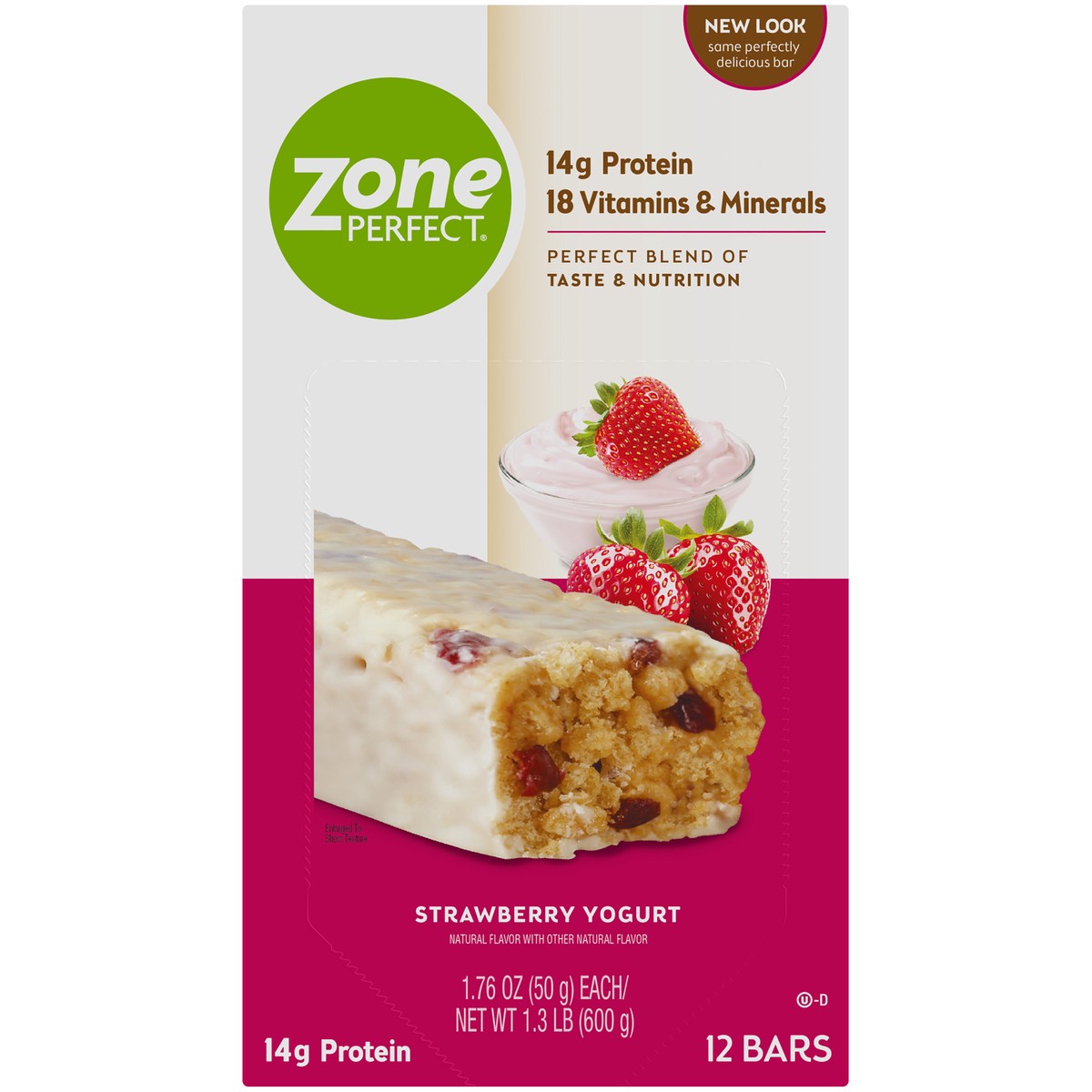 slide 11 of 11, Zone Perfect Protein Bar Strawberry Yogurt Bar 1.76 oz Bars, 1.76 oz