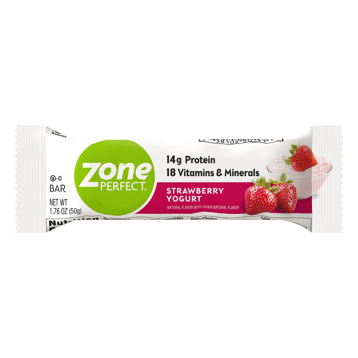 slide 10 of 11, Zone Perfect Protein Bar Strawberry Yogurt Bar 1.76 oz Bars, 1.76 oz