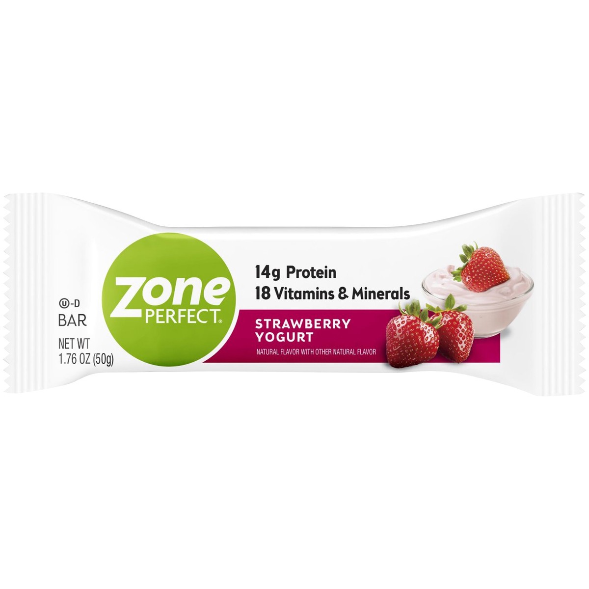 slide 1 of 11, Zone Perfect Protein Bar Strawberry Yogurt Bar 1.76 oz Bars, 1.76 oz